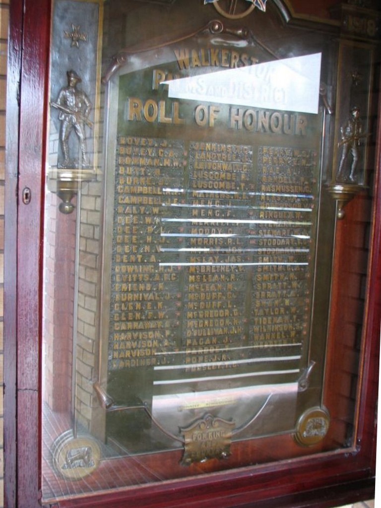 Walkerston and Palms District Roll of Honour 1914–1918