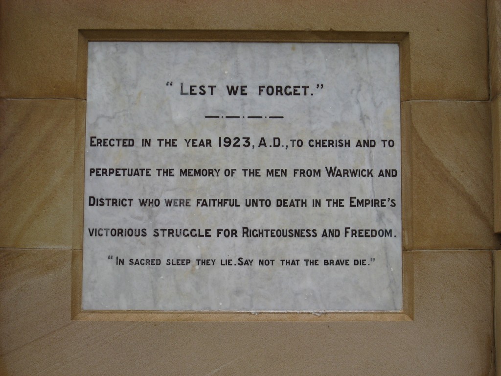 Photo of Warwick War Memorial