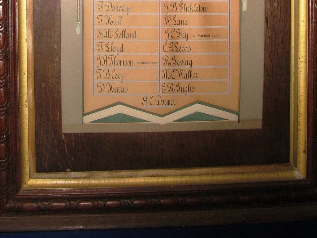 Wellshot Roll of Honour