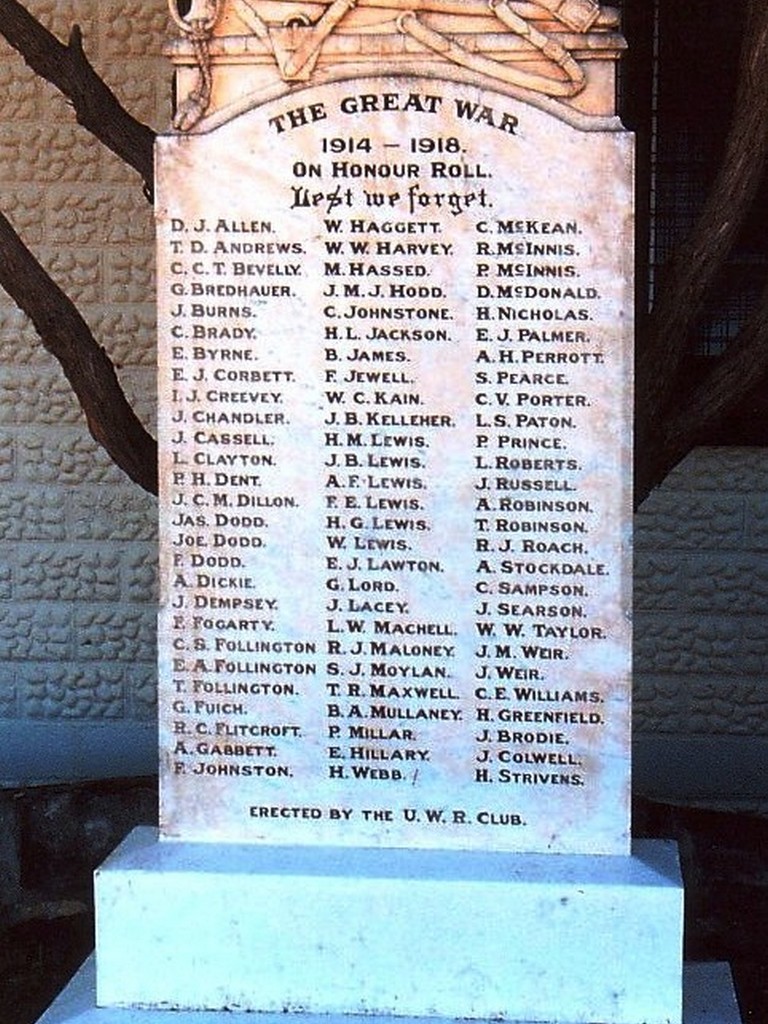 Augathella WWI Roll of Honour