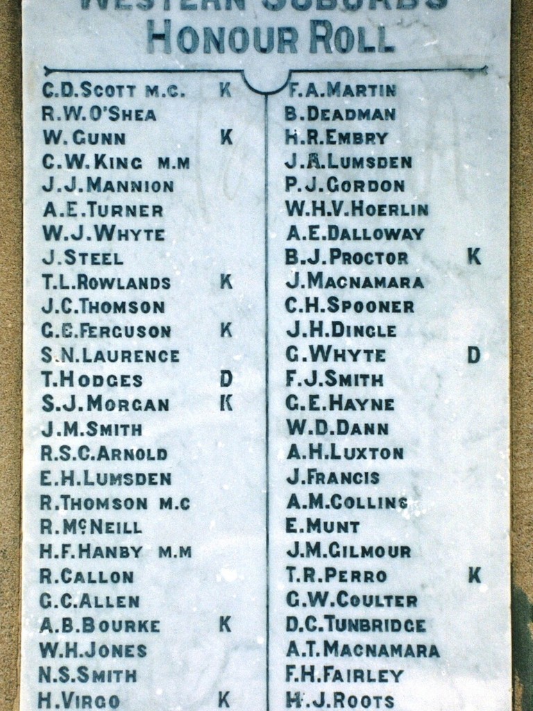 Baines Park War Memorial (Digger) Plaque