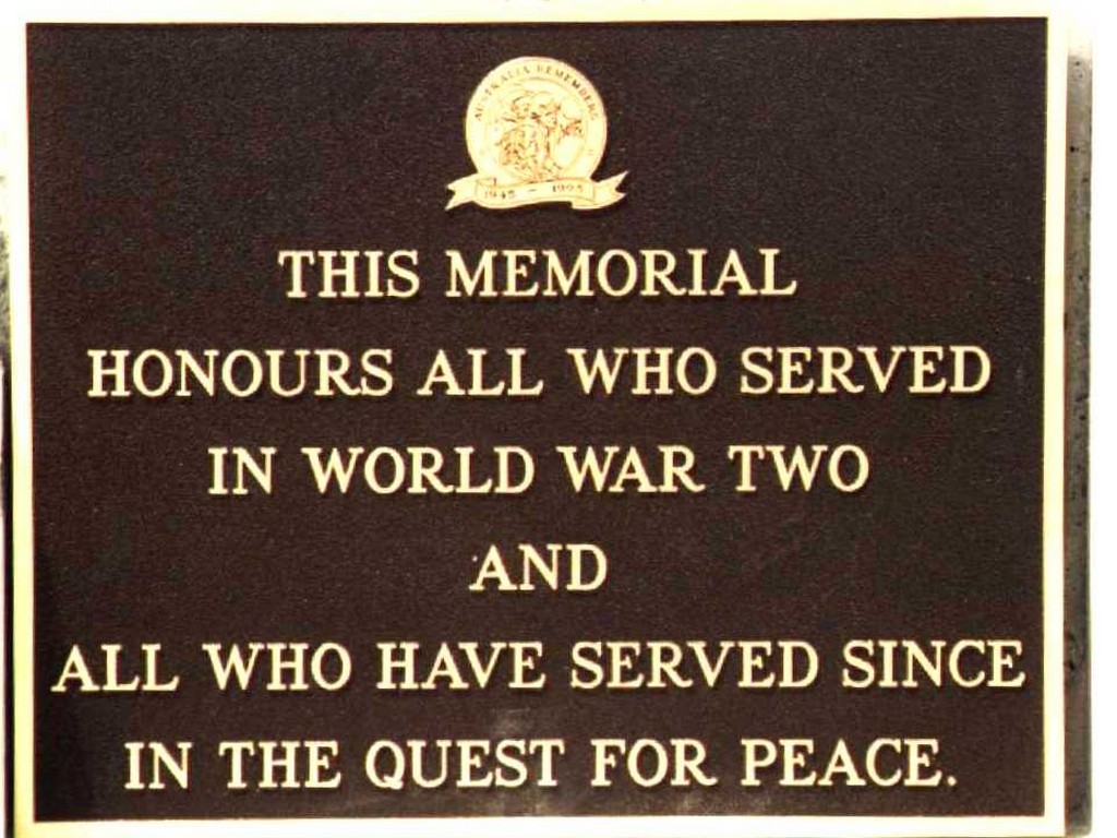 Windsor WWII Memorial - Plaque