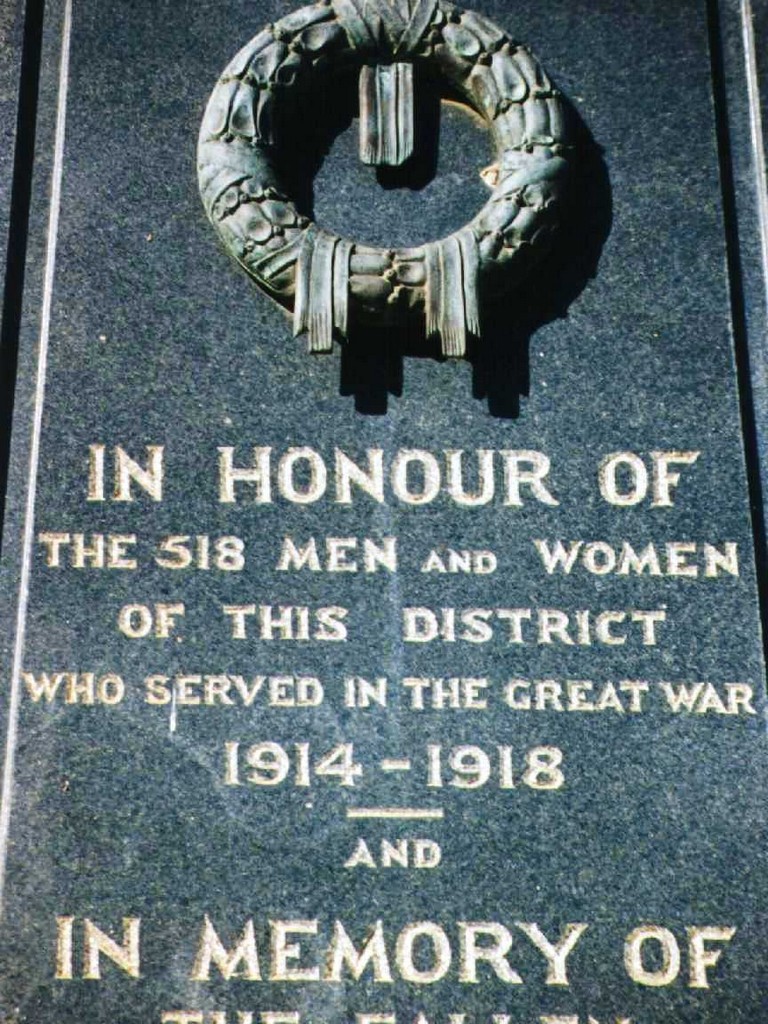 Winton War Memorial - Detail 1999