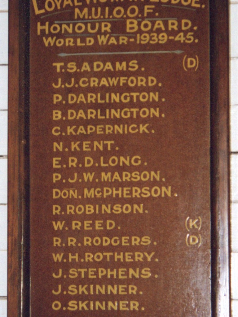 Wowan & District Honour Board