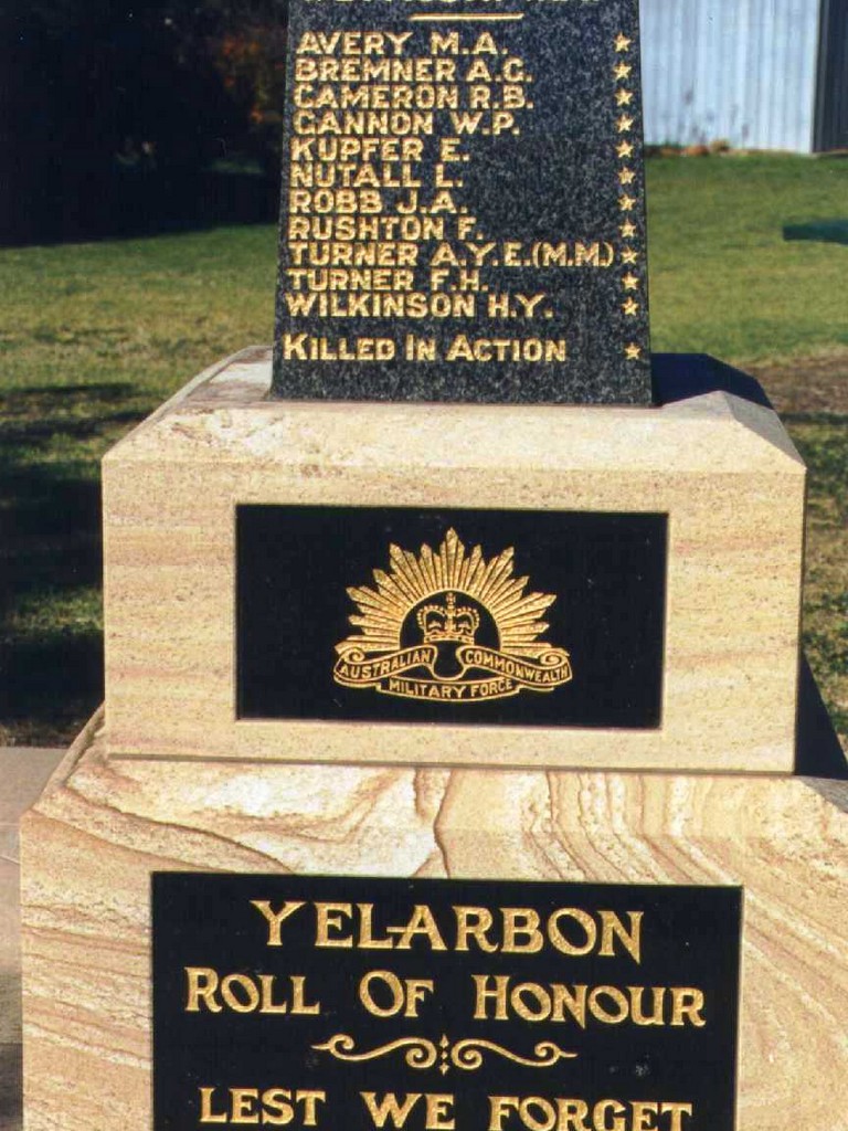 Yelarbon War Memorial
