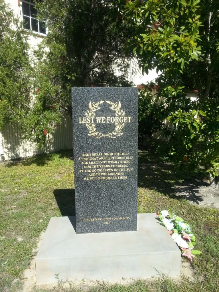 Coen War Memorial, Cape York Heritage House