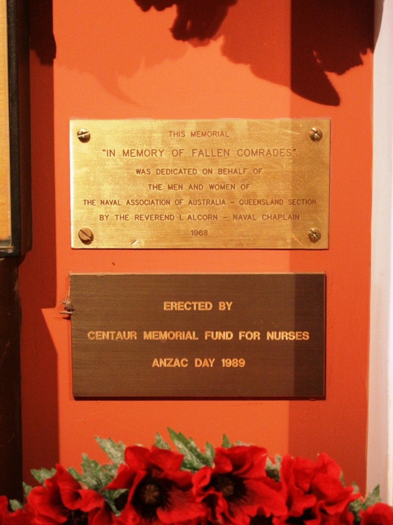 Australian Hospital Ship (AHS) Centaur Memorial - dedication panels