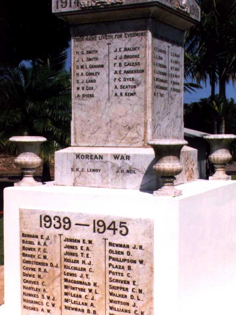 Ayr War Memorial - Roll of Honour detail