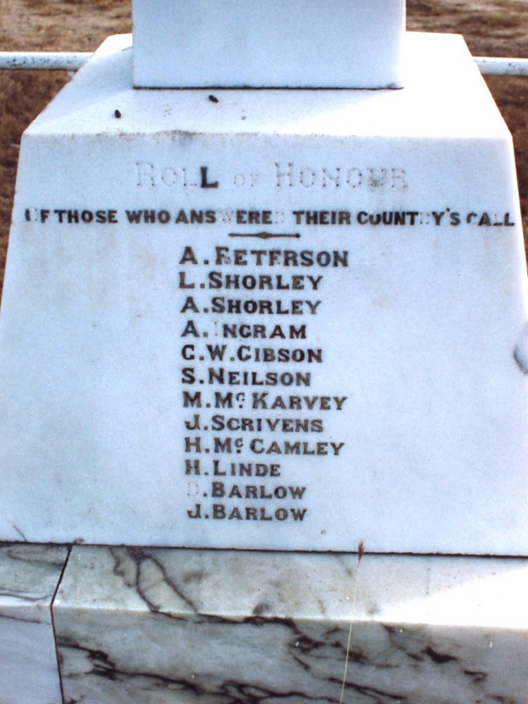 Bajool-Ulam War Memorial - panel detail