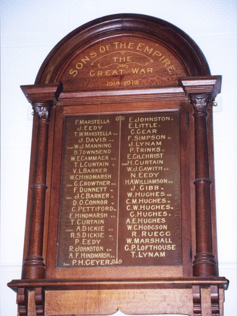 Photo of Ballandean Great War Honour Board