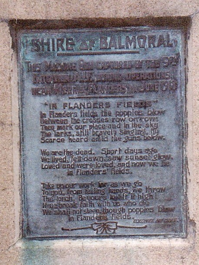 Balmoral War Memorial