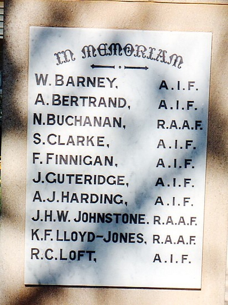 Barcaldine Memorial Gates - Plaque 1