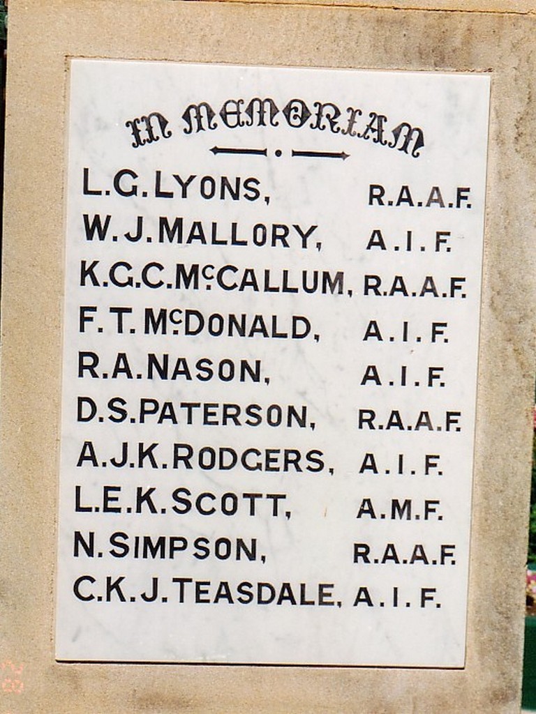 Barcaldine Memorial Gates - Plaque 2