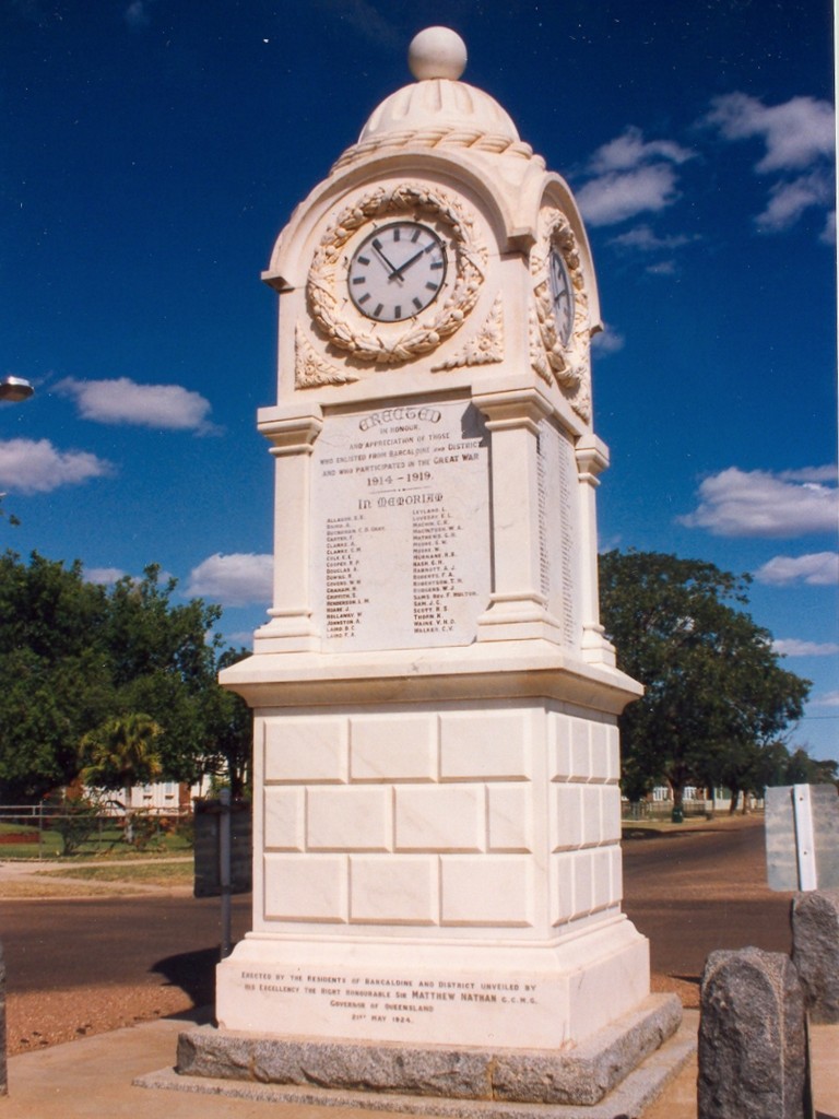 Barcaldine War Memorial Clock Tower