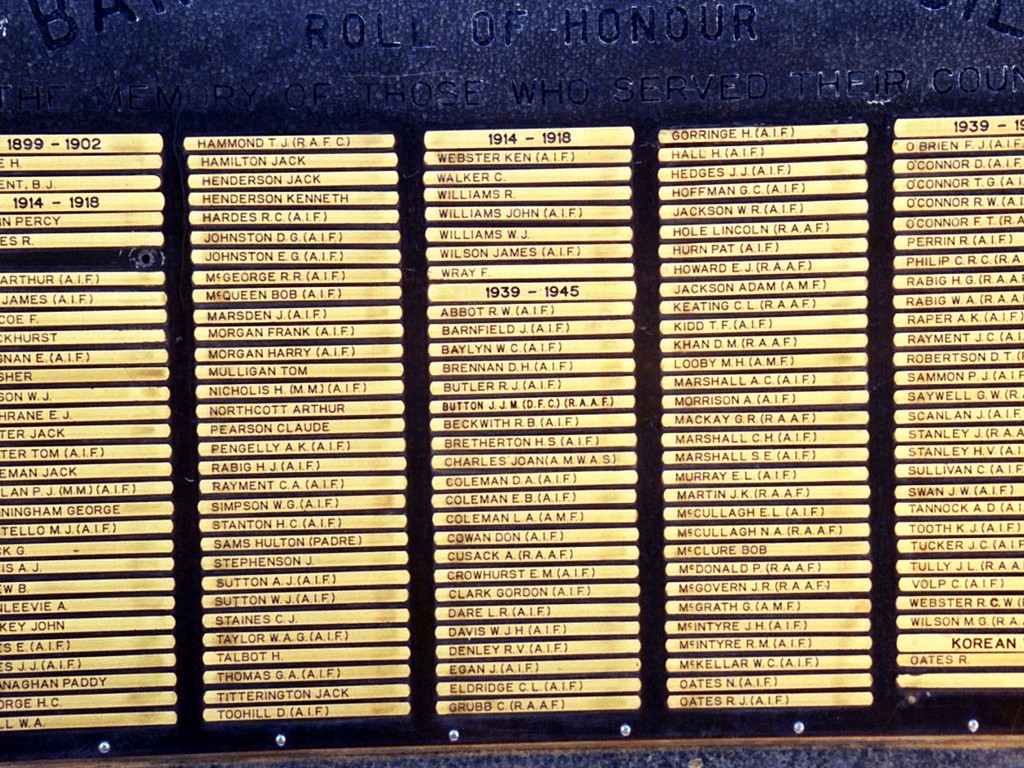 Barcoo Shire War Memorial