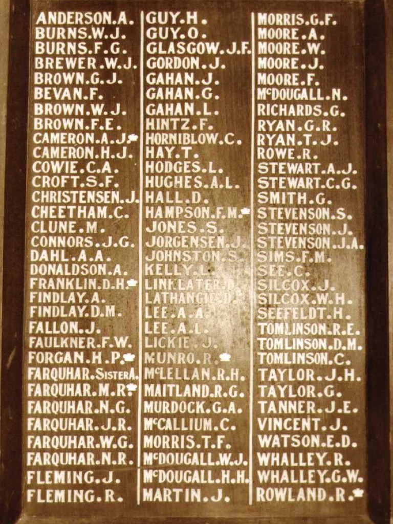 Barolin State School Honour Board