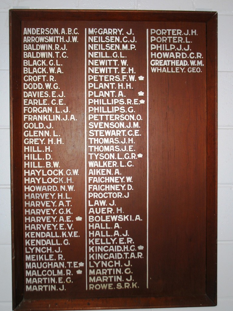 Barolin State School Honour Board - circa August 2012