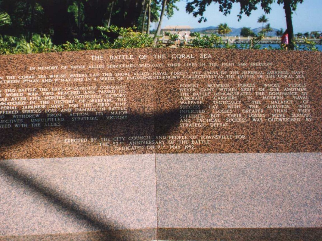 Battle of the Coral Sea Memorial Plaque