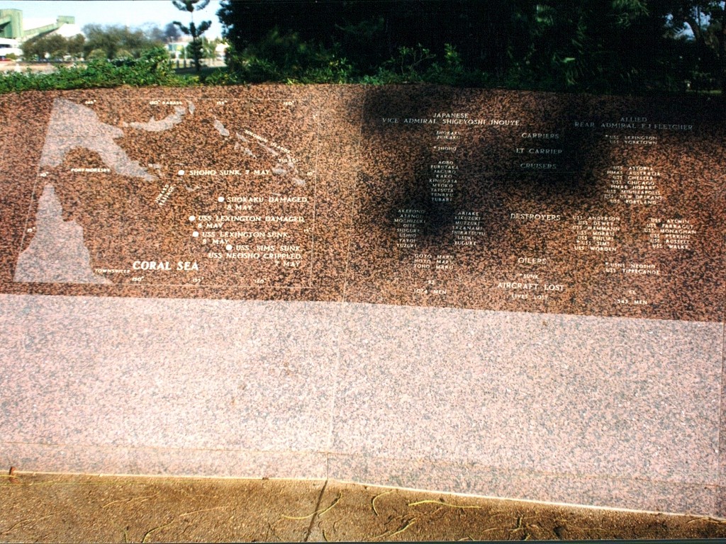 Battle of the Coral Sea Memorial Plaque