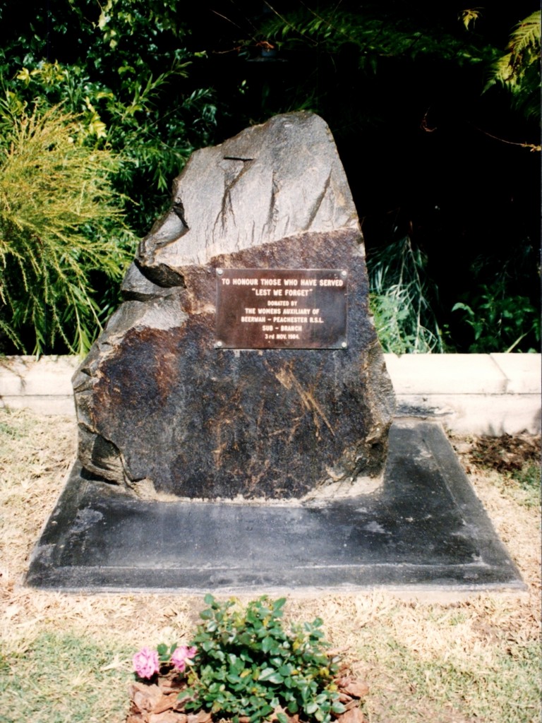 Beerwah Peachester RSL War Memorial Stone