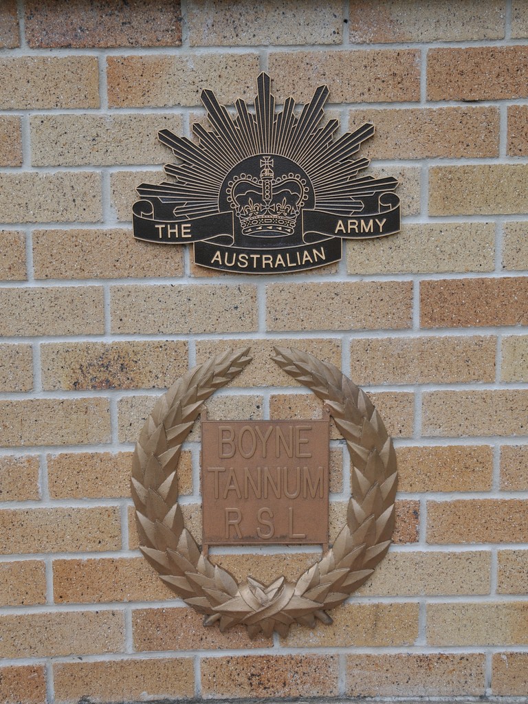 2 x Shields - The Australian Army (top); Boyne Tannum RSL (bottom)