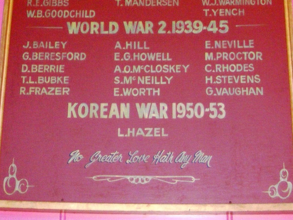 Biggenden Honour Board