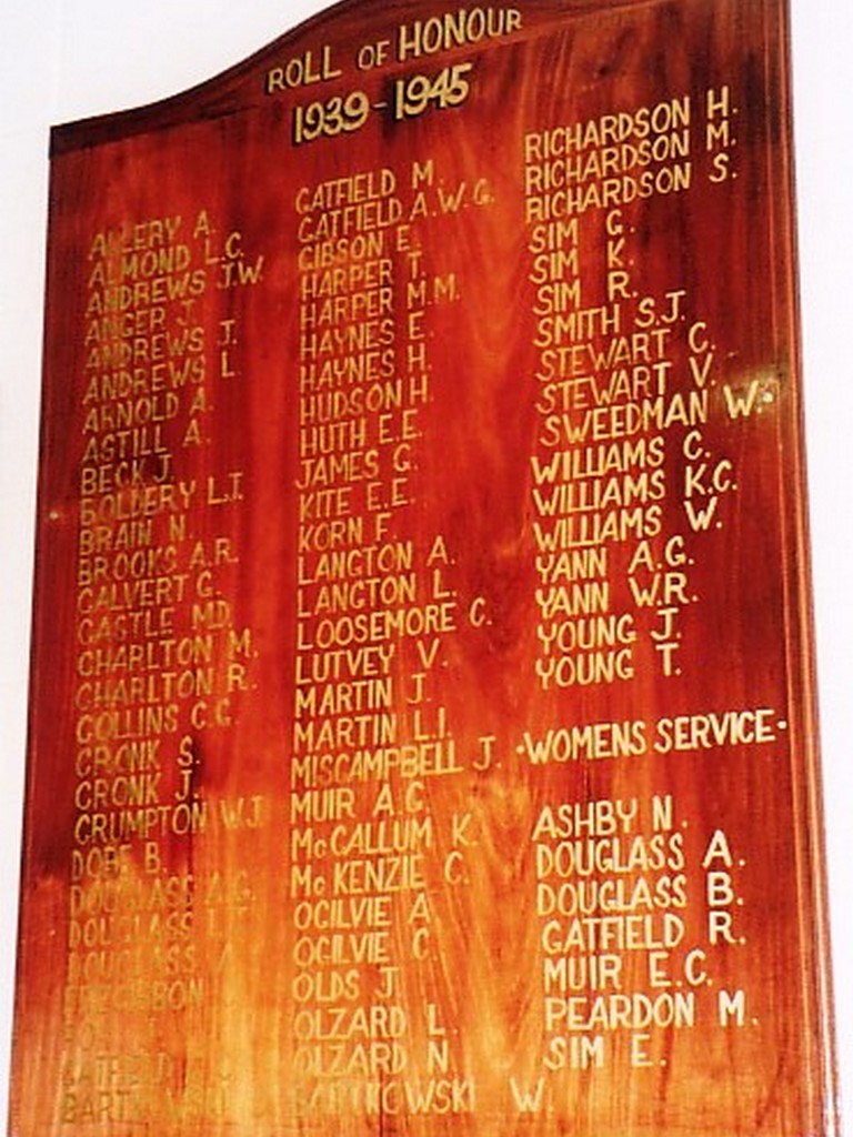 Photo of Blackbutt Roll of Honour WWII