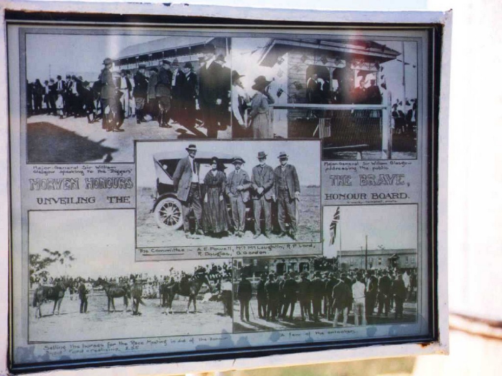 Morven WWI Honour Board advertising