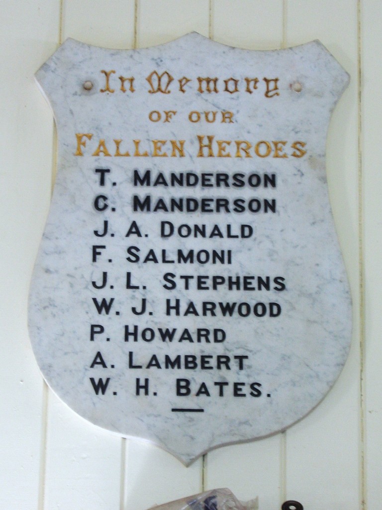 Booyal Central School Honour Board - Fallen Heroes