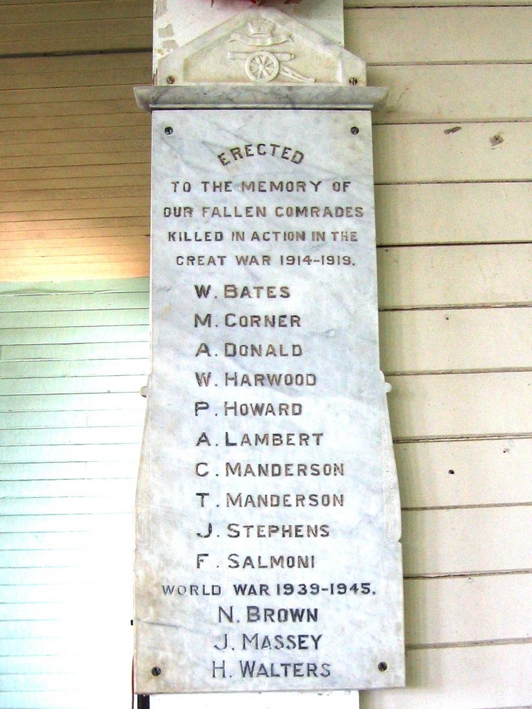 Booyal Memorial Hall Honour Boards