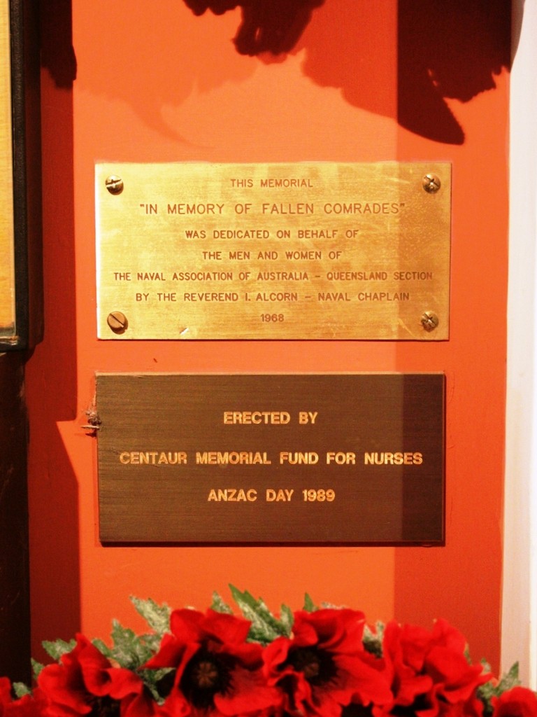 2/3 AHS Centaur Shrine of Memories Memorial (Brisbane) - plaque
