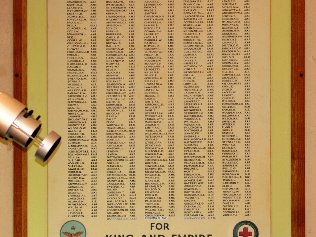 Brisbane City Council WWII Honour Board 1