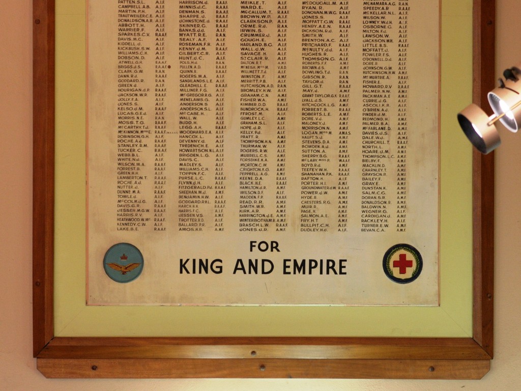Brisbane City Council WWII Honour Board 2