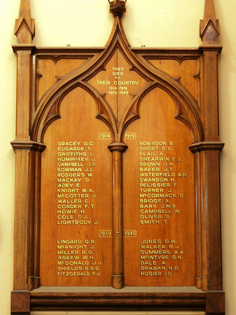 Brisbane City Hall Honour Board