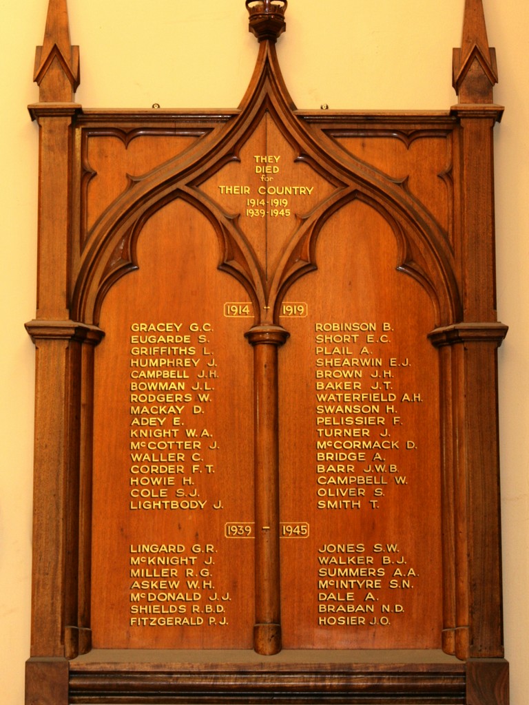 Brisbane City Hall Honour Board
