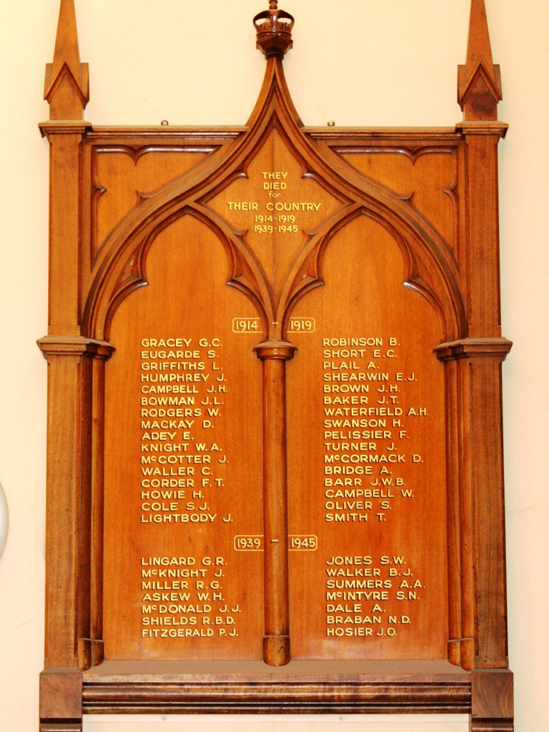 Brisbane City Hall Honour Board