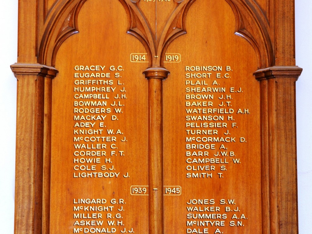 Brisbane City Hall Honour Board
