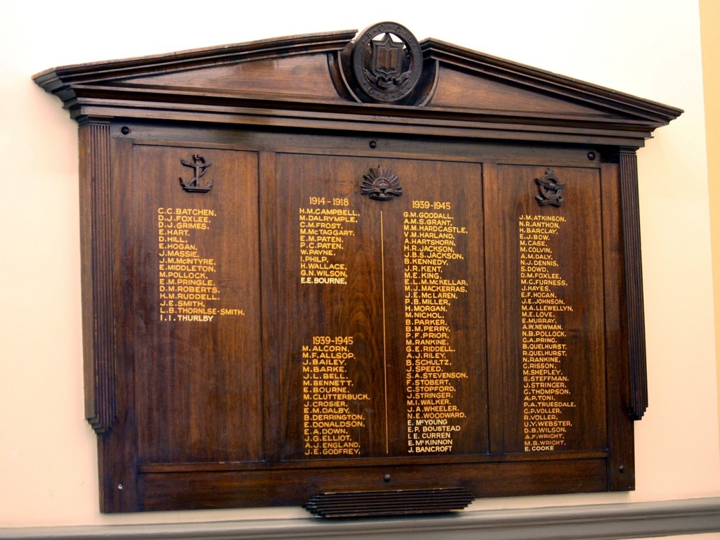 Brisbane Girls Grammar School Honour Board