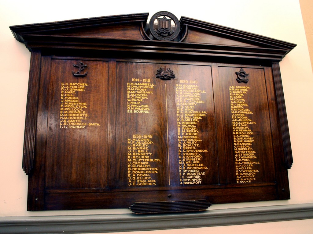 Brisbane Girls Grammar School Honour Board