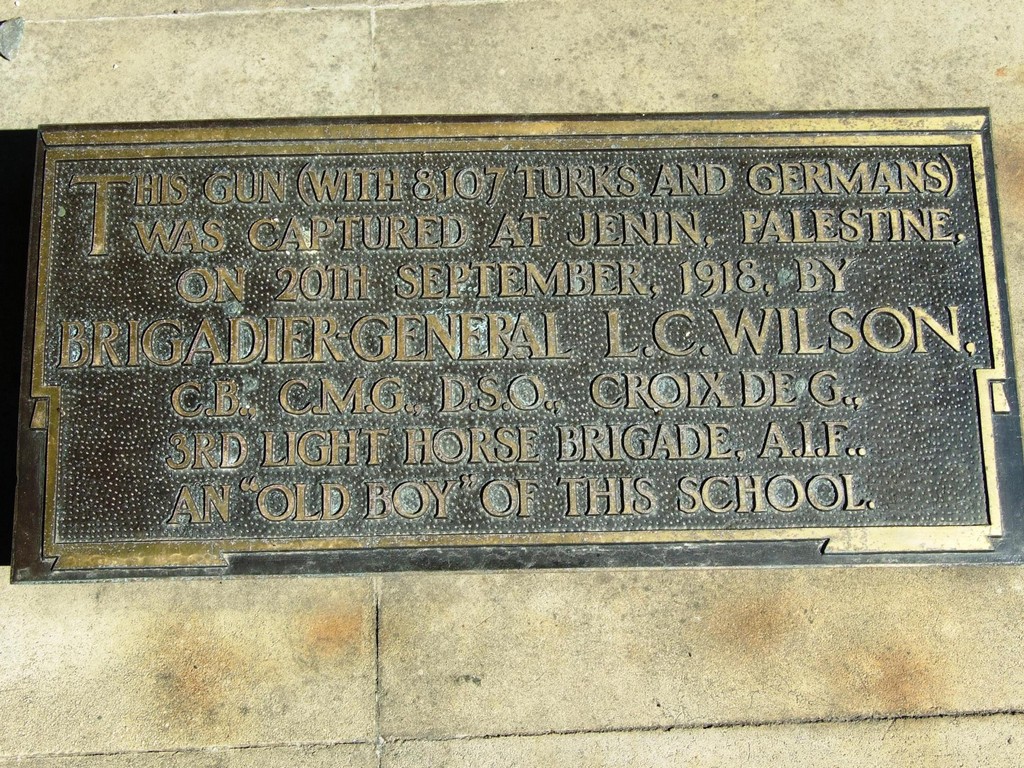Brisbane Grammar School WWI Field Gun