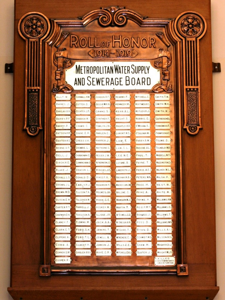 Brisbane Metropolitan Water and Sewerage Honour Board