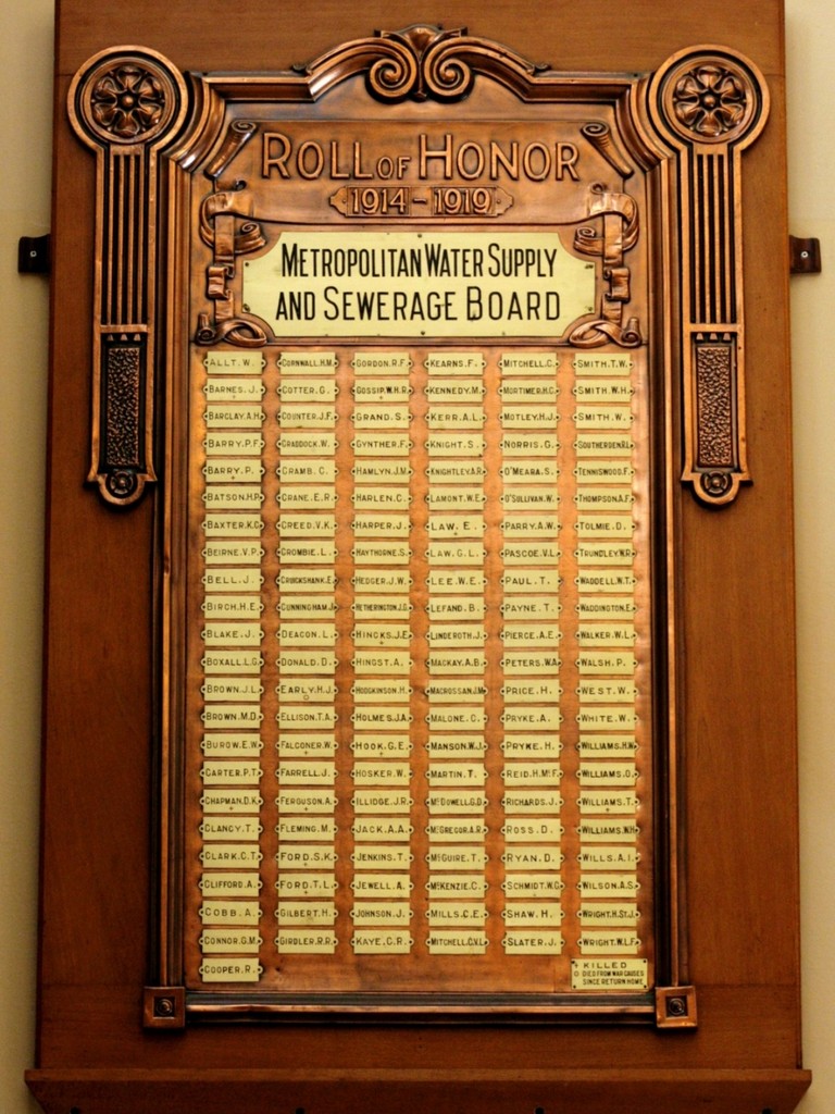 Brisbane Metropolitan Water and Sewerage Honour Board