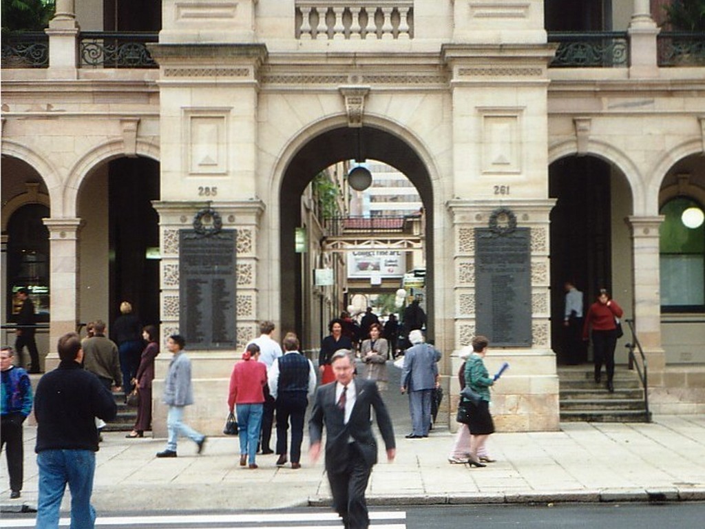 Postmaster-Generals Department POW Plaque - entrance