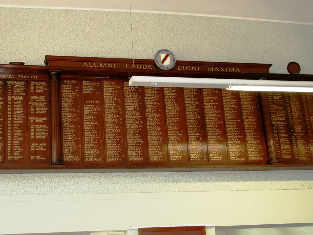 Brisbane State High School Honour Board