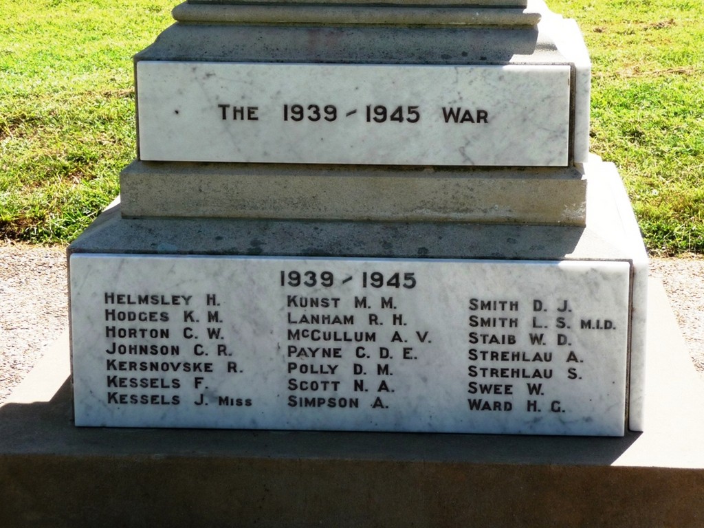 Brooweena War Memorial (Digger) Bottom Panel
