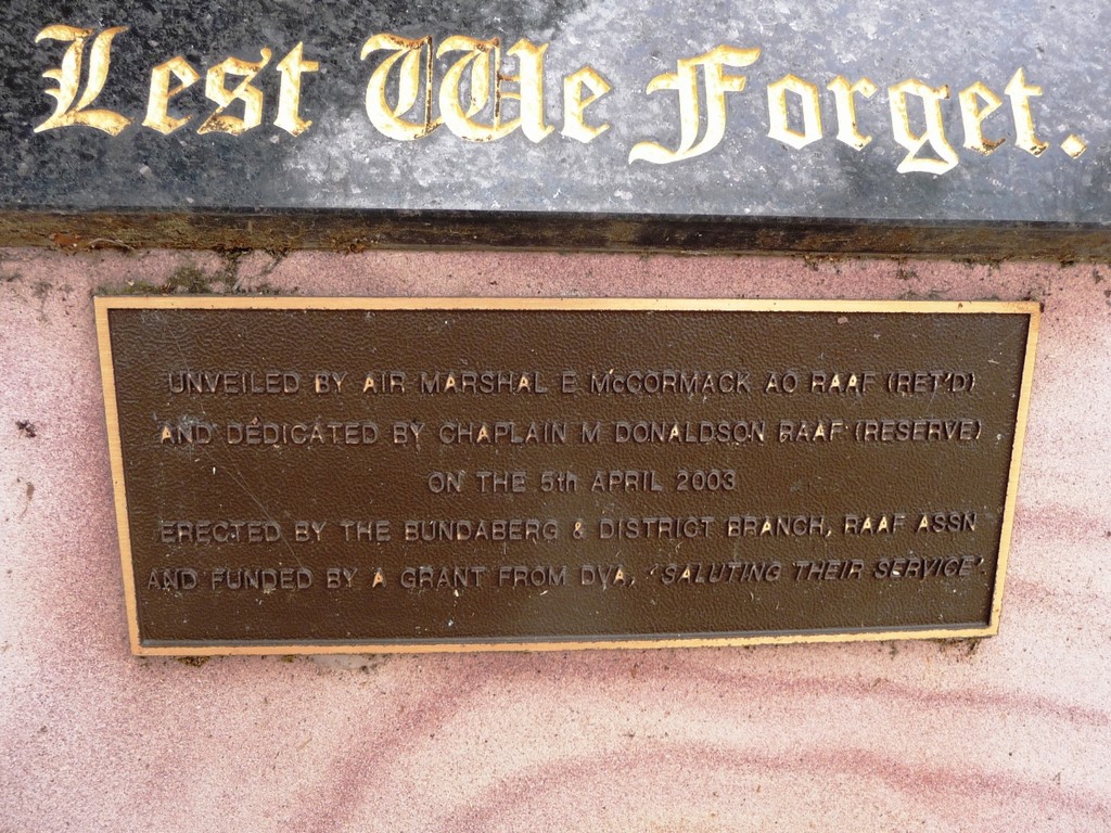 Bundaberg AFC and RAAF Memorial - 2009