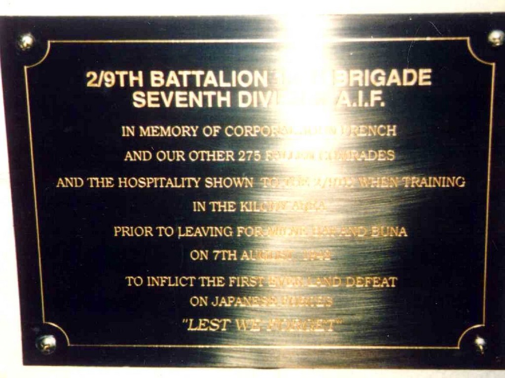2/9th Inf. BN. Plaque