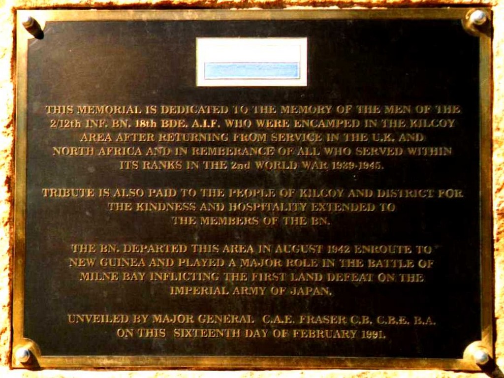 2/12th Inf. Battalion Memorial Plaque