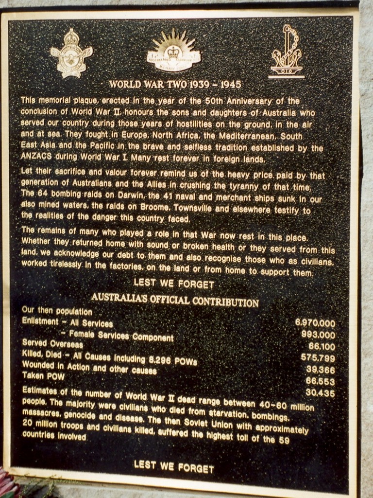 Bundaberg Crematorium World War II Memorial