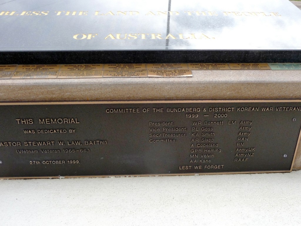 Bundaberg Korean War Memorial - 2009